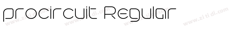 procircuit Regular字体转换 procircuit Regular字体转换